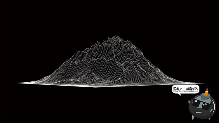 图片[16]-高科技抽象地形地理故障等高线山脉三维背景线条纹理AI矢量素材-设计猿