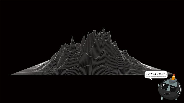 图片[20]-高科技抽象地形地理故障等高线山脉三维背景线条纹理AI矢量素材-设计猿