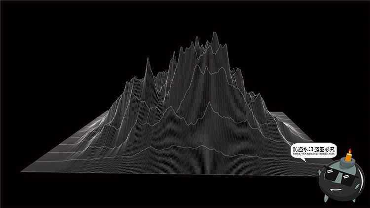 图片[21]-高科技抽象地形地理故障等高线山脉三维背景线条纹理AI矢量素材-设计猿