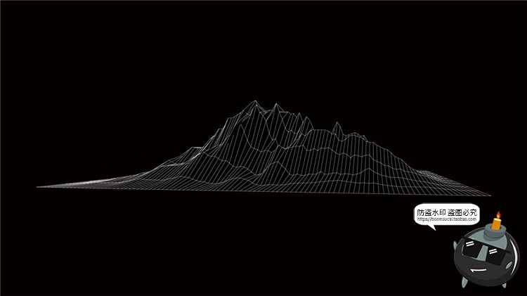 图片[22]-高科技抽象地形地理故障等高线山脉三维背景线条纹理AI矢量素材-设计猿