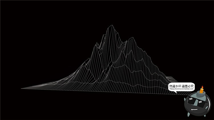 图片[23]-高科技抽象地形地理故障等高线山脉三维背景线条纹理AI矢量素材-设计猿