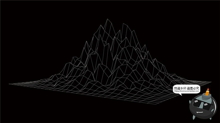 图片[24]-高科技抽象地形地理故障等高线山脉三维背景线条纹理AI矢量素材-设计猿