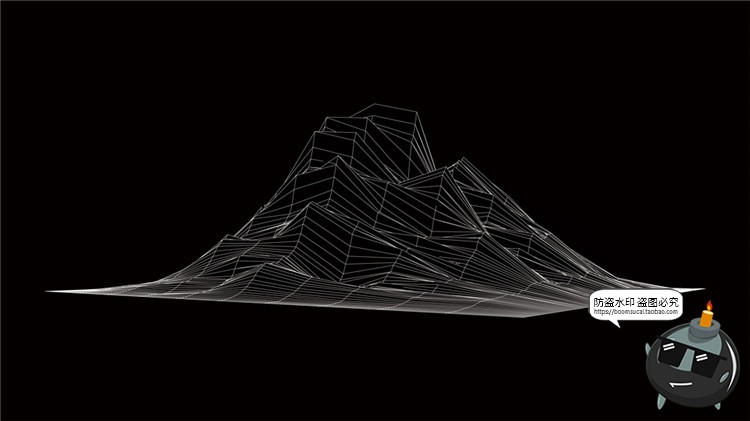 图片[26]-高科技抽象地形地理故障等高线山脉三维背景线条纹理AI矢量素材-设计猿