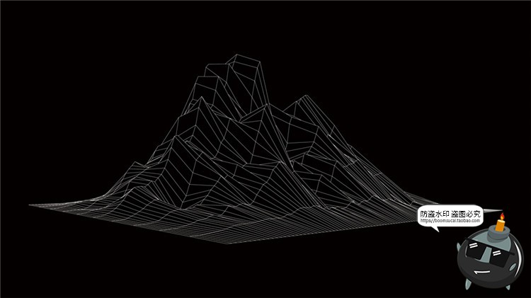 图片[27]-高科技抽象地形地理故障等高线山脉三维背景线条纹理AI矢量素材-设计猿