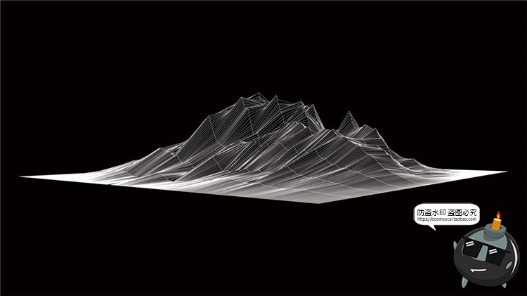 图片[28]-高科技抽象地形地理故障等高线山脉三维背景线条纹理AI矢量素材-设计猿