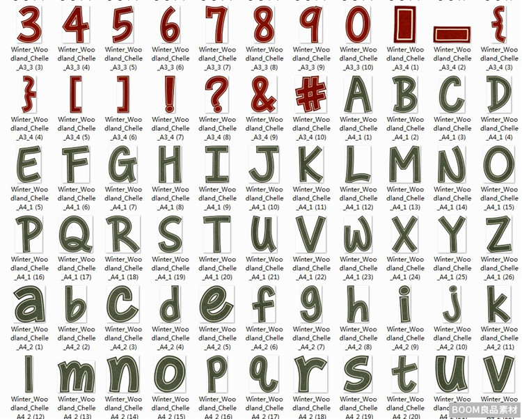 图片[6]-唯美元素松树狐狸围巾与手套纽扣等欧美剪贴印刷PNG素材设计免抠-设计猿