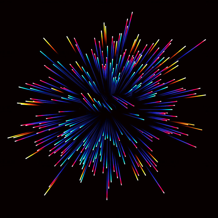 图片[4]-时尚彩色渐变发光放射线条科技感光效高清背景图片AI矢量设计素材-设计猿