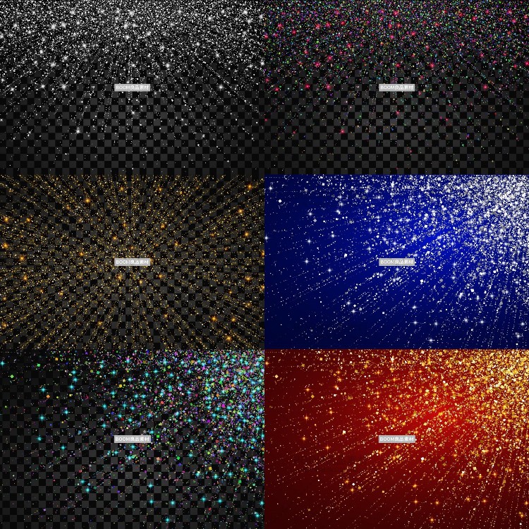 图片[1]-射线光效线条特效五彩闪烁发光彩条粒子装饰AI矢量背景设计素材-设计猿