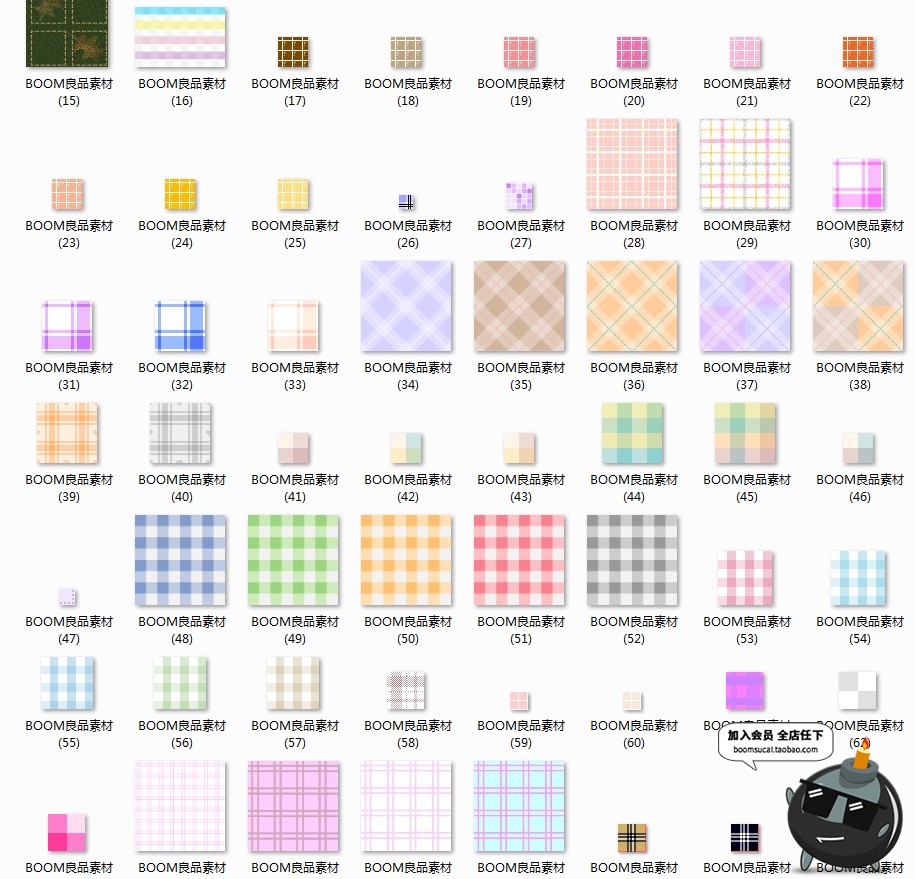 图片[1]-可爱淡彩花纹底纹网店装修平铺背景拼接填充图案图片设计JPG素材-设计猿