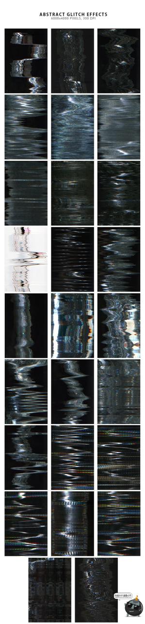 图片[3]-故障风抽象信号失真破坏混乱消失底纹纹理图案背景JPG图片素材-设计猿