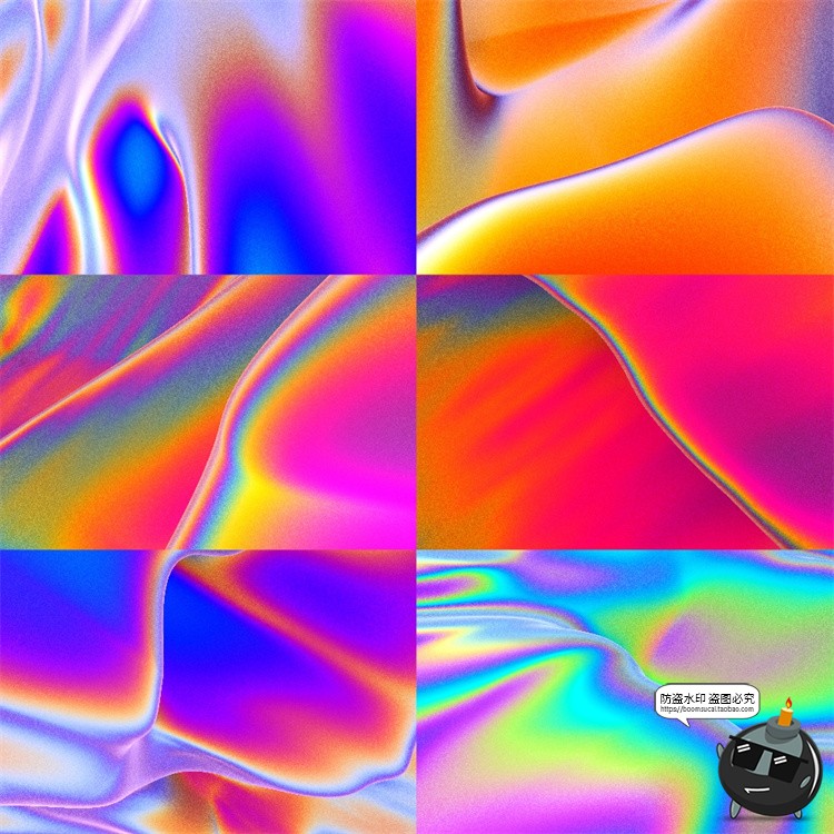 图片[6]-炫彩镭射液态时尚科幻未来抽象流体渐变视觉海报背景JPG图片素材-设计猿