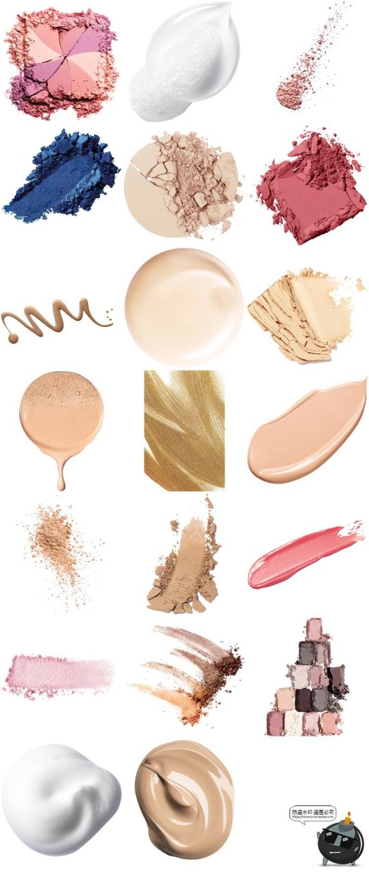 图片[4]-口红彩妆美妆化妆品膏体粉饼眼影粉底液化妆刷PNG免抠图片素材-设计猿