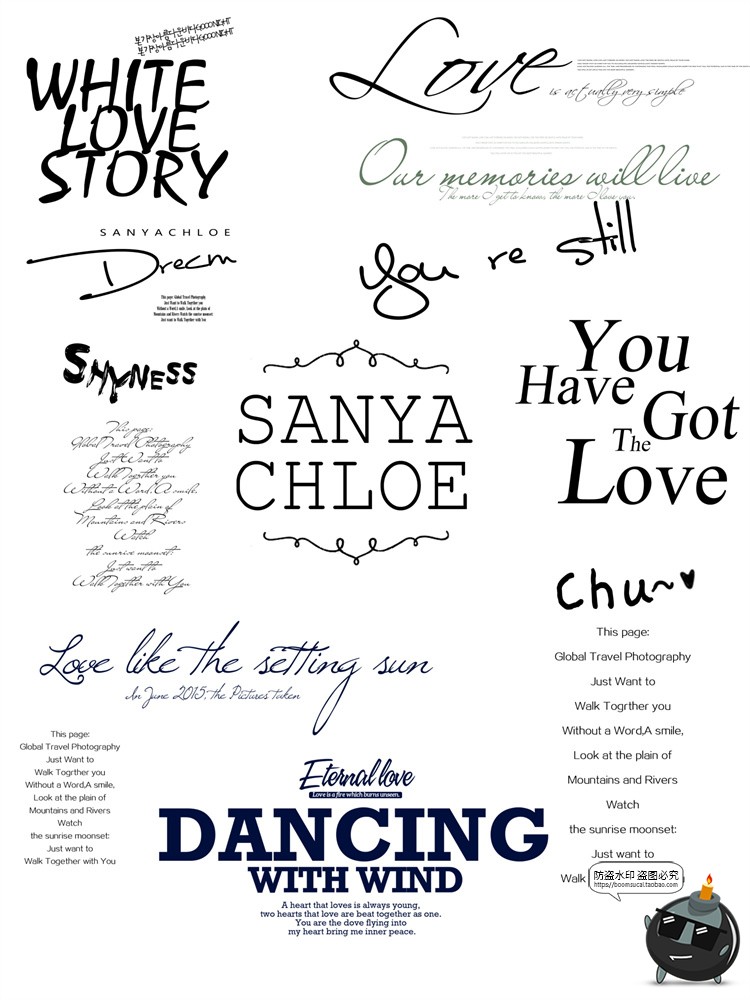 图片[14]-英文字体排版占位排列主题相册文字后期海报装饰PSD模板PS素材-设计猿