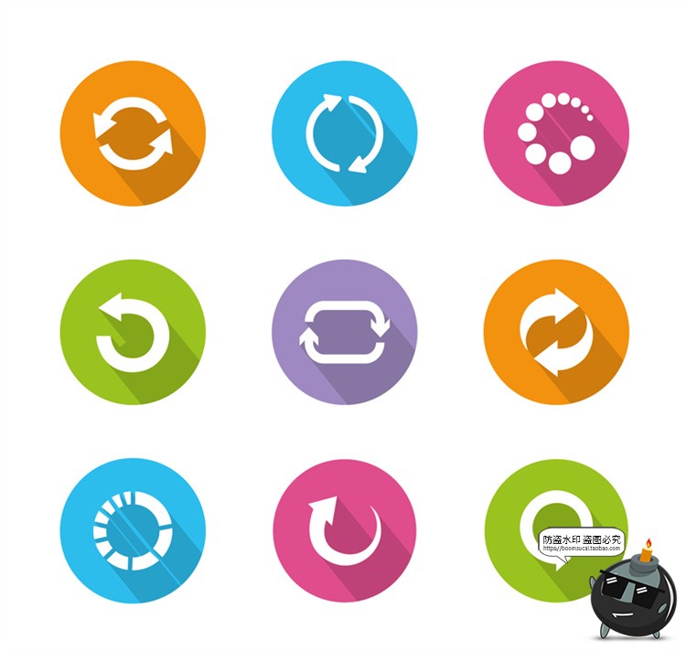 图片[2]-科技风圆形Loading加载进度条UI界面图标参考装饰元素AI矢量素材-设计猿