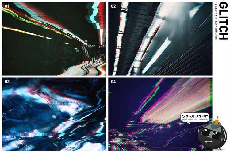 图片[7]-抽象都市道路城市信号扭曲数字技术故障风格背景JPG图片底纹素材-设计猿