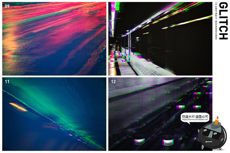 图片[8]-抽象都市道路城市信号扭曲数字技术故障风格背景JPG图片底纹素材-设计猿