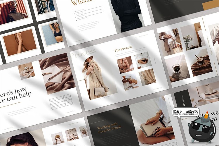 图片[3]-时尚简约品牌手册画册排版宣传册杂志模板AI矢量CMYK可印刷素材-设计猿