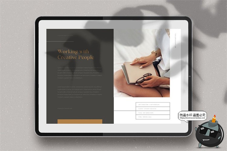 图片[5]-时尚简约品牌手册画册排版宣传册杂志模板AI矢量CMYK可印刷素材-设计猿