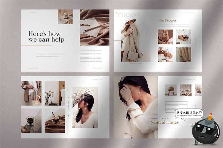 图片[6]-时尚简约品牌手册画册排版宣传册杂志模板AI矢量CMYK可印刷素材-设计猿