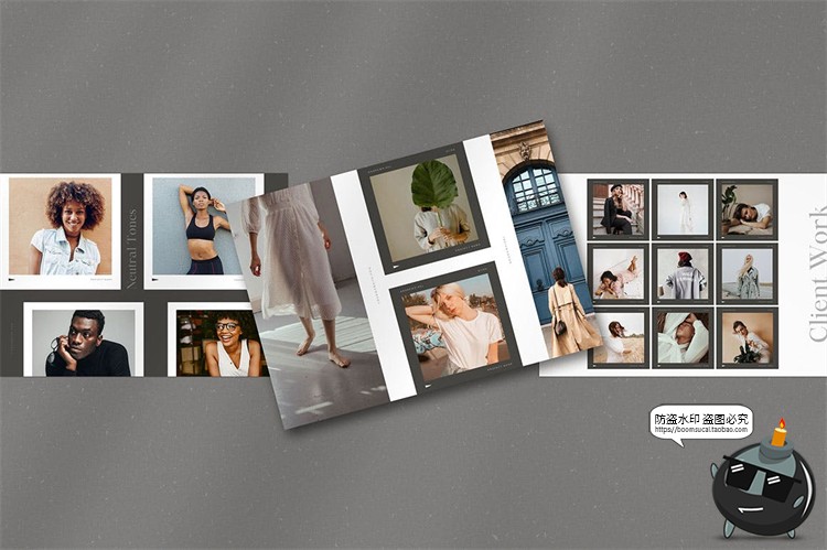 图片[9]-时尚简约品牌手册画册排版宣传册杂志模板AI矢量CMYK可印刷素材-设计猿