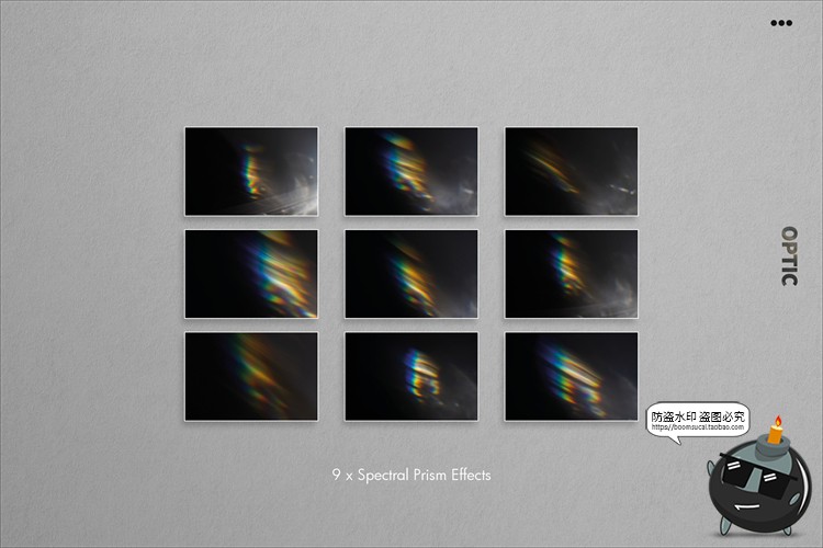 图片[11]-绚丽微光炫光彩虹棱镜光斑照片叠加背景JPG叠层图片后期合成素材-设计猿