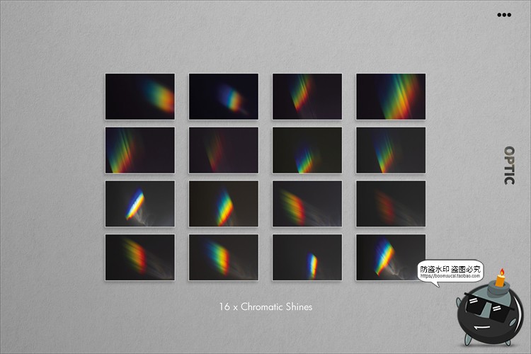 图片[13]-绚丽微光炫光彩虹棱镜光斑照片叠加背景JPG叠层图片后期合成素材-设计猿