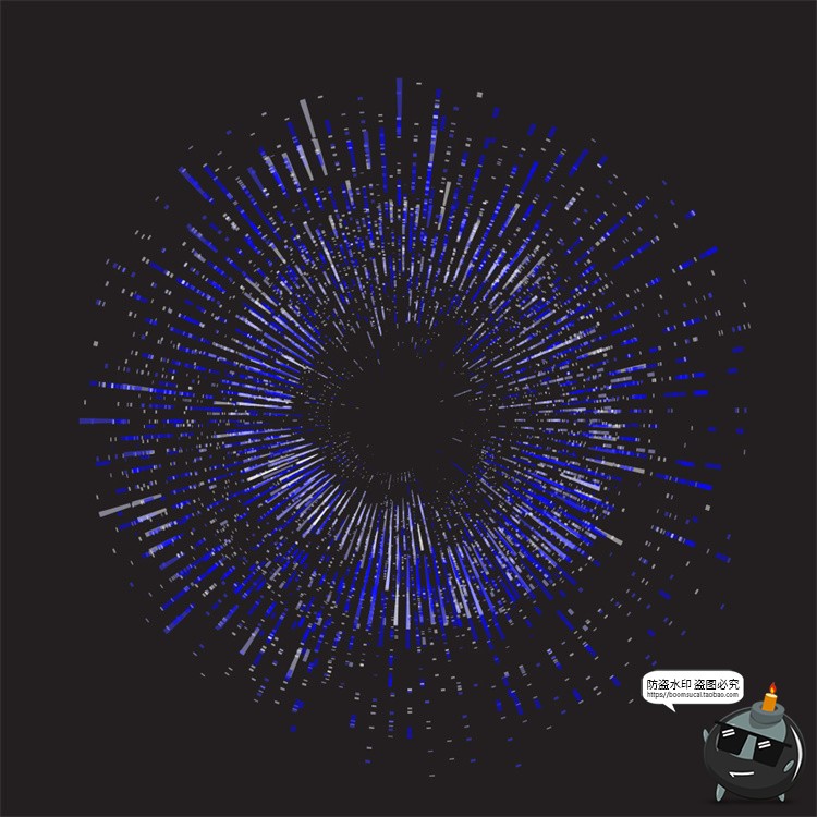 图片[6]-科幻风线条数据可视化粒子光束抽象蓝白放射科技背景AI矢量素材-设计猿