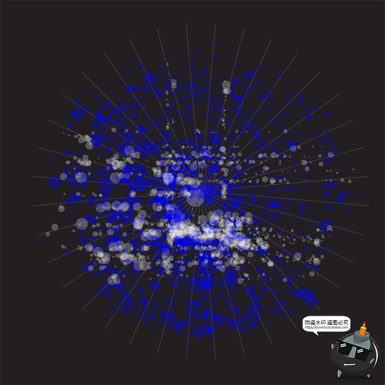 图片[11]-科幻风线条数据可视化粒子光束抽象蓝白放射科技背景AI矢量素材-设计猿