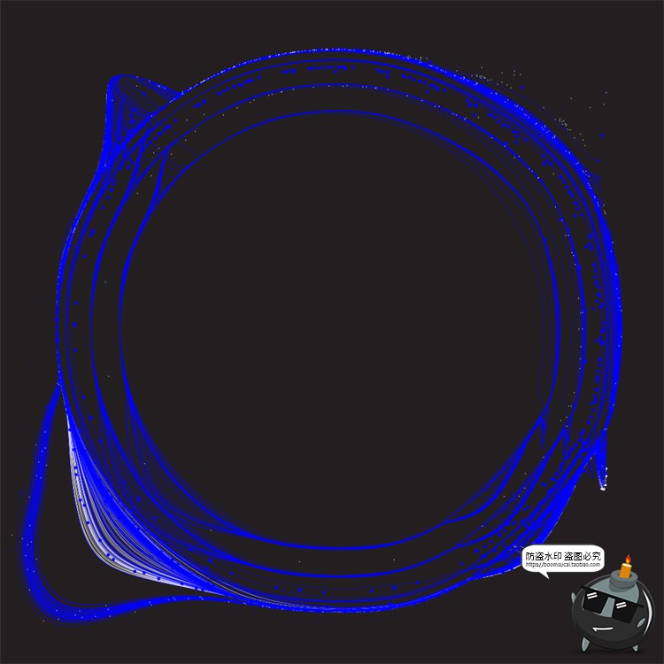 图片[12]-科幻风线条数据可视化粒子光束抽象蓝白放射科技背景AI矢量素材-设计猿