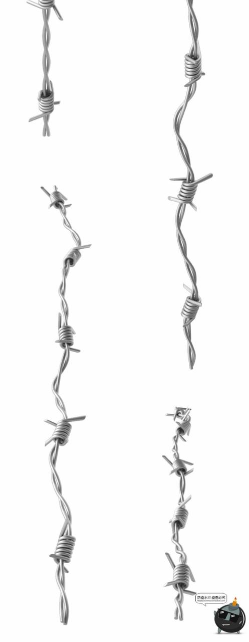 图片[7]-战争战场防御刺钢丝铁丝网刺桩特效后期合成免抠图PNG图片素材-设计猿