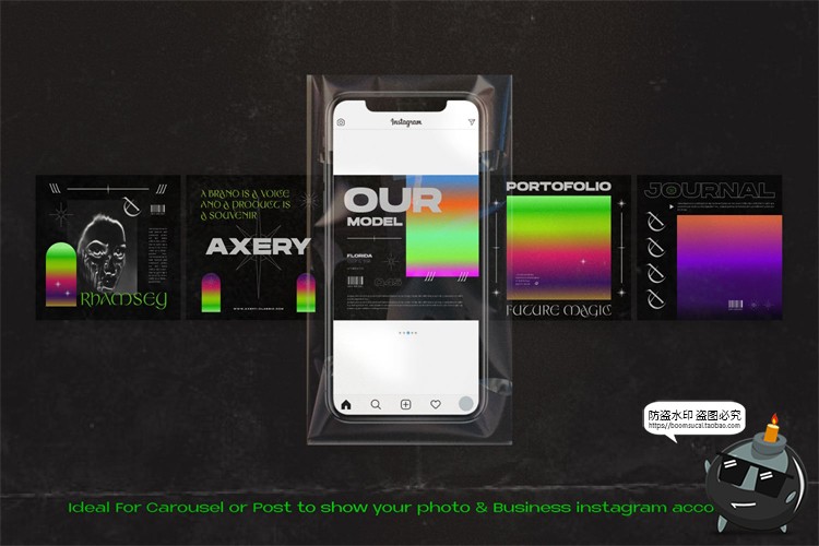 图片[2]-酸性时尚潮流潮牌渐变机能品牌推广新媒体电商海报PSD模板PS素材-设计猿