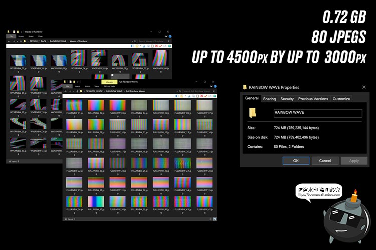 图片[3]-潮流扭曲虹彩故障彩色屏失真CRT显示纹理背景底纹JPG图片素材-设计猿