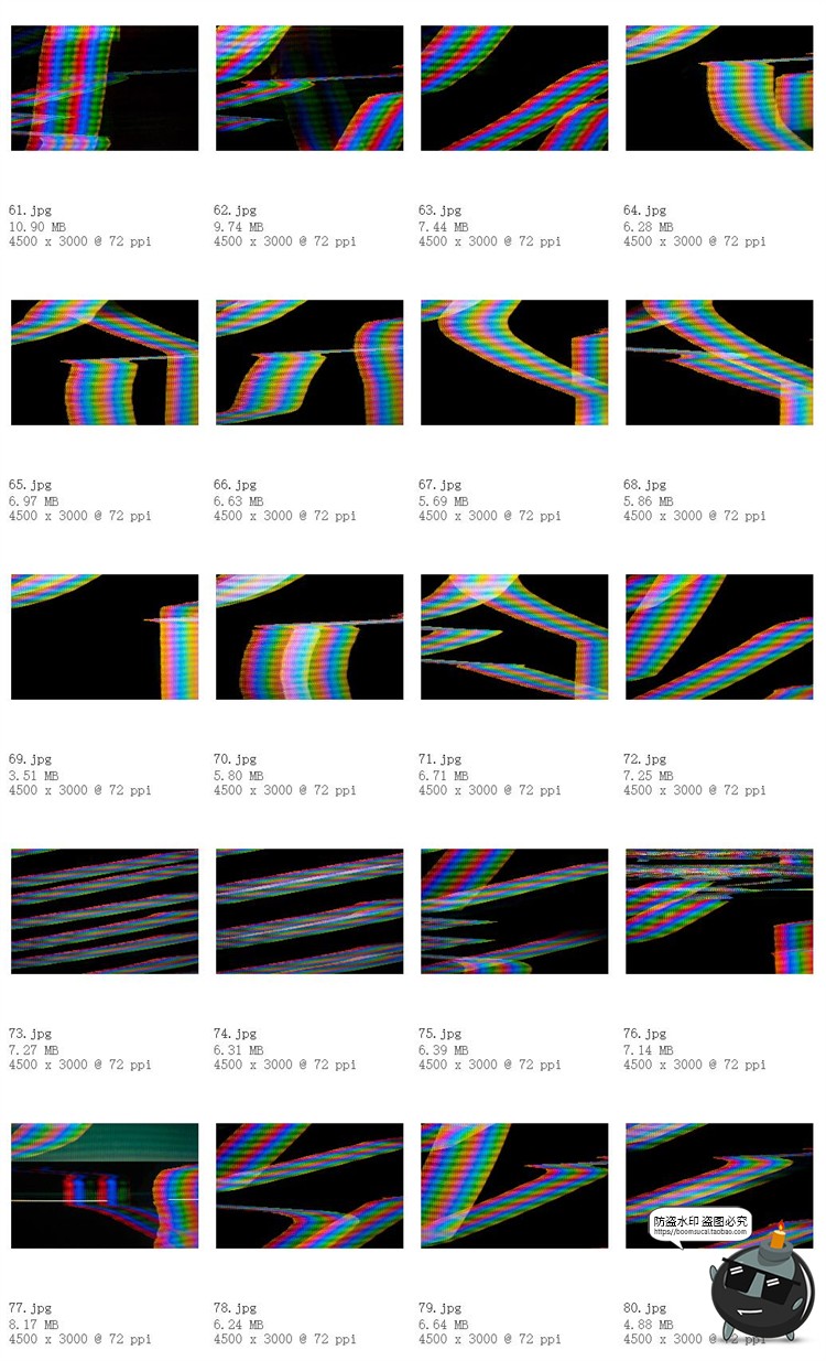 图片[7]-潮流扭曲虹彩故障彩色屏失真CRT显示纹理背景底纹JPG图片素材-设计猿