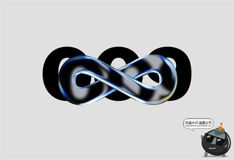 图片[11]-全息抽象霓虹反光色棱镜透明玻璃质感符号叠加层PSD模板PS素材-设计猿