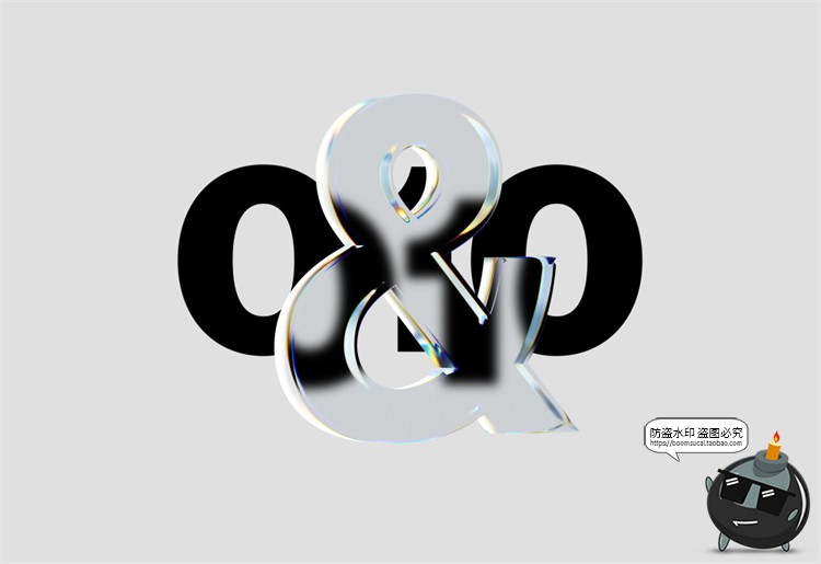 图片[12]-全息抽象霓虹反光色棱镜透明玻璃质感符号叠加层PSD模板PS素材-设计猿