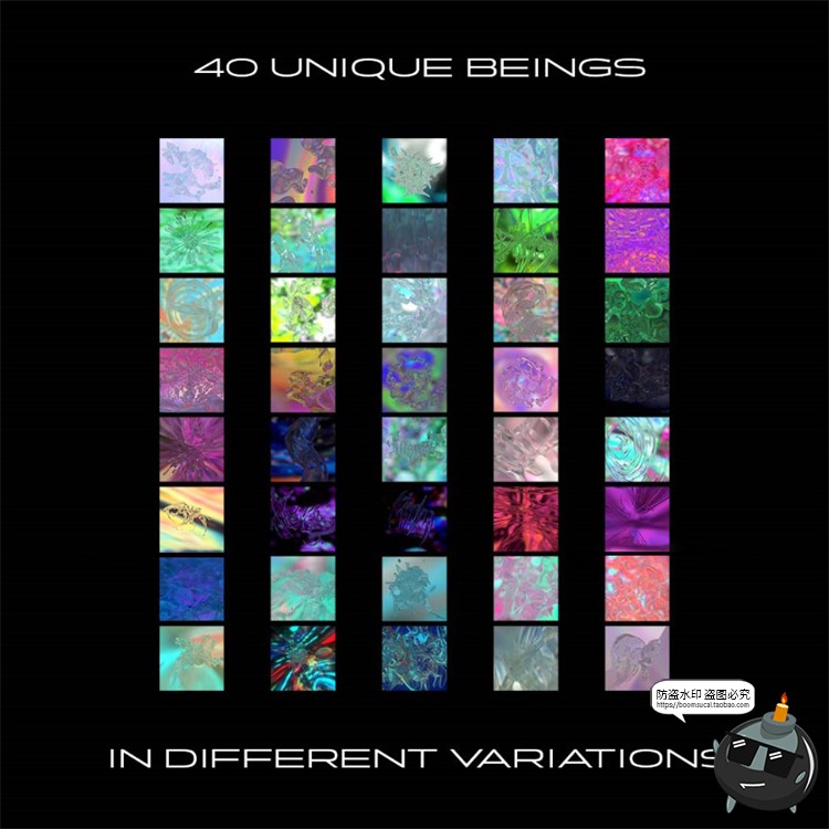 图片[2]-酸性液态抽象艺术炫彩迷幻复古晶体玻璃透明水晶液体背景PNG素材-设计猿