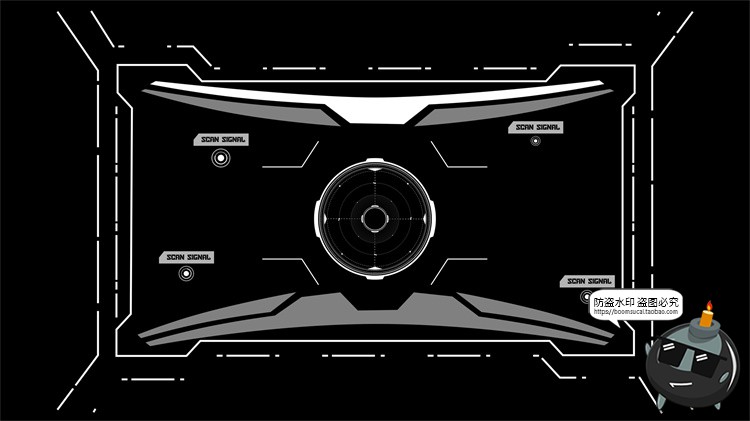 图片[18]-科幻未来赛博朋克HUD屏幕仪表盘数据图表分析UI界面PSD模板PS素材-设计猿