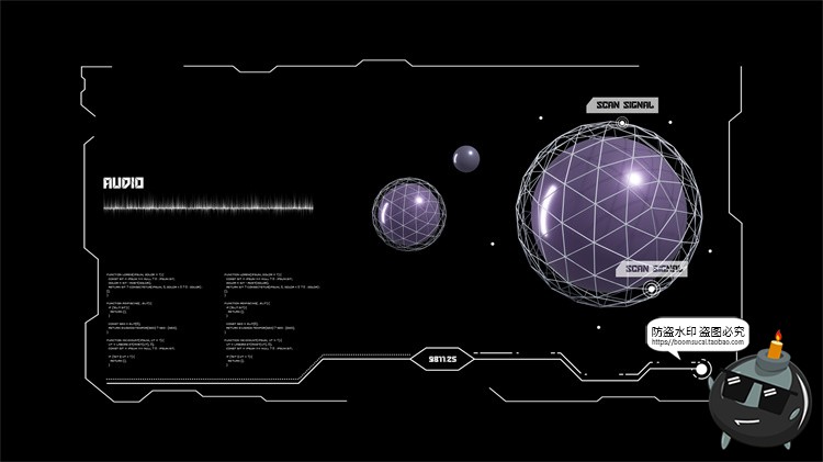 图片[20]-科幻未来赛博朋克HUD屏幕仪表盘数据图表分析UI界面PSD模板PS素材-设计猿