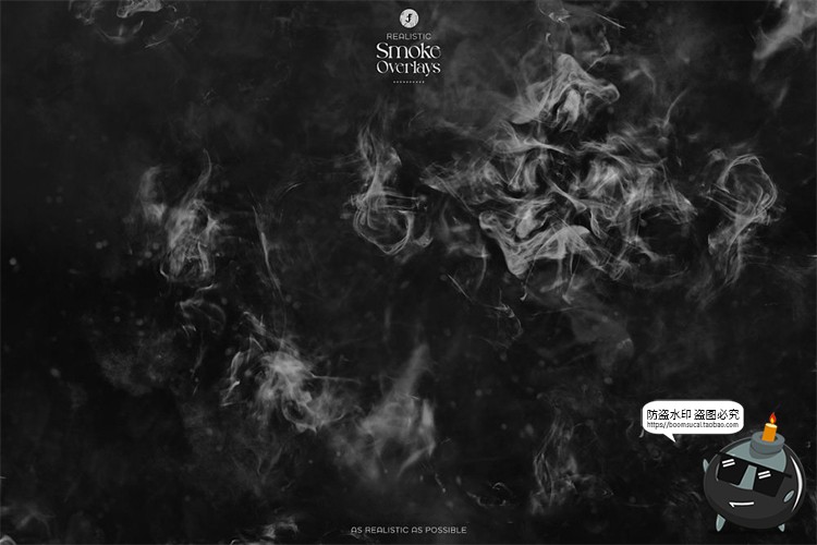 图片[3]-复古做旧烟雾灰尘雾化梦幻特效背景底纹JPG黑底图片后期合成素材-设计猿