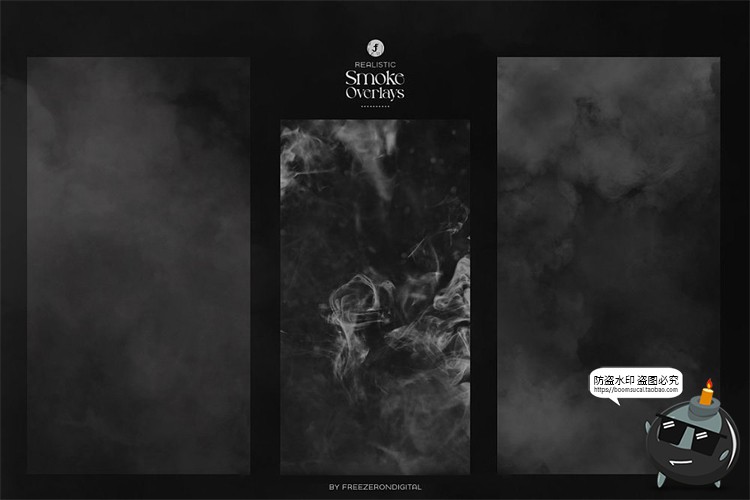 图片[5]-复古做旧烟雾灰尘雾化梦幻特效背景底纹JPG黑底图片后期合成素材-设计猿