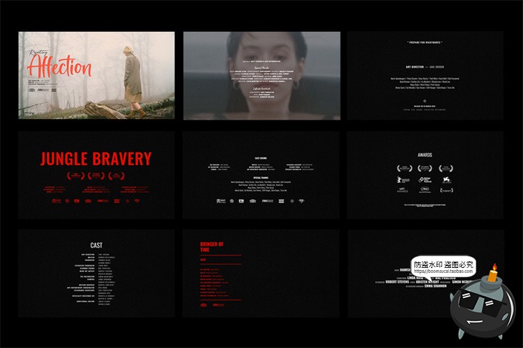 图片[4]-电影纪录片预告片剧院海报宣传广告文字标题大字排版PSD模板素材-设计猿