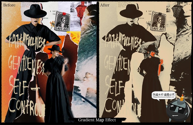 图片[12]-复古赛博朋克未来机能拼贴艺术人物酸性图形元素剪贴画PNG素材-设计猿