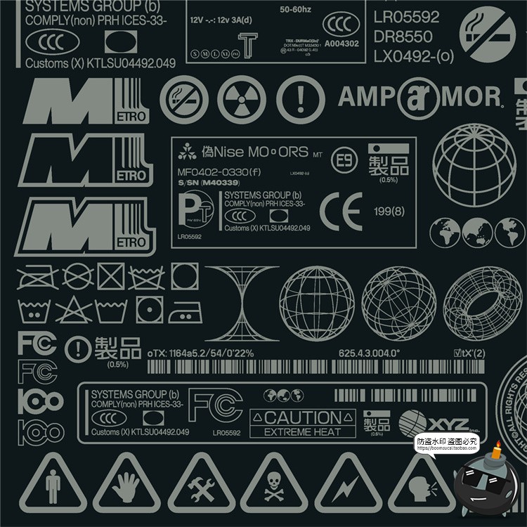 图片[4]-赛博朋克工业风格标签图标标志AI矢量PNG免抠SVG格式装饰元素素材-设计猿
