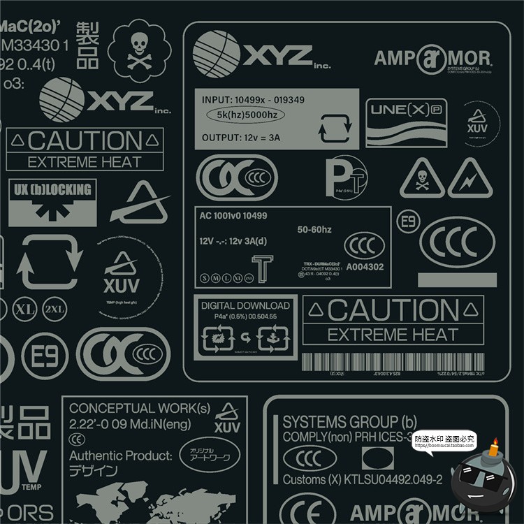 图片[5]-赛博朋克工业风格标签图标标志AI矢量PNG免抠SVG格式装饰元素素材-设计猿