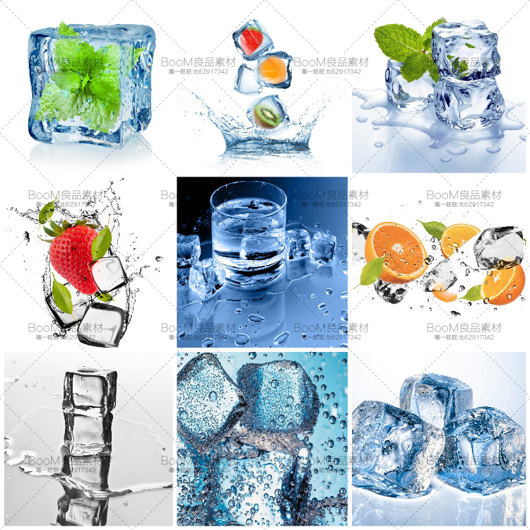 图片[4]-高清水泡波纹海浪水滴水花飞溅夏季透明水珠冰块JPG特效PSD素材-设计猿