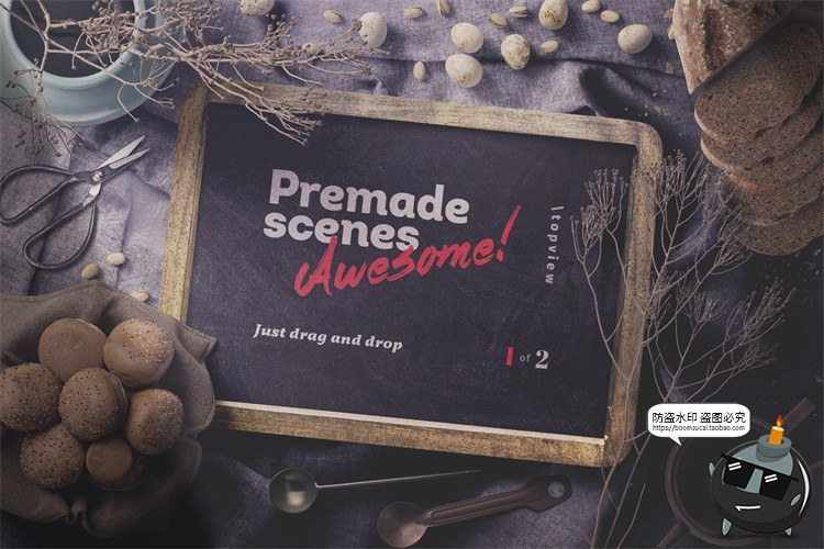 图片[7]-侘寂食品专题轻奢美食香料产品包装食材餐饮食材PSD模板PS素材-设计猿