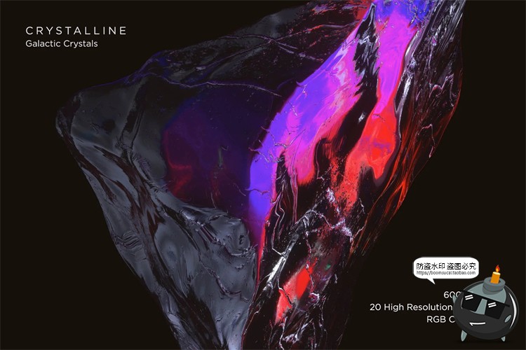 图片[2]-彩矿原石折射炫彩宝石玻璃水晶彩钻矿石裸石PNG免抠图片素材-设计猿