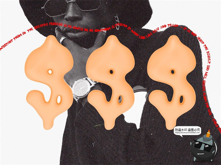 图片[10]-复古卡通趣味金属镀铬摇晃气泡液态风乳胶状英文装饰字体PNG素材-设计猿