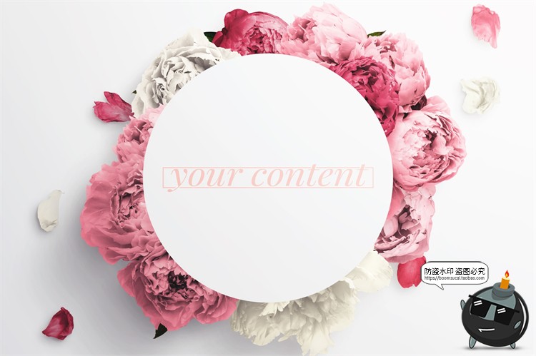 图片[15]-鲜花专题牡丹花卉芍药花艺花店植物花瓣PNG免抠源文件PSD模板素材-设计猿