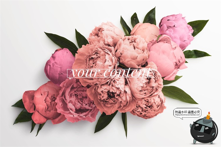 图片[18]-鲜花专题牡丹花卉芍药花艺花店植物花瓣PNG免抠源文件PSD模板素材-设计猿